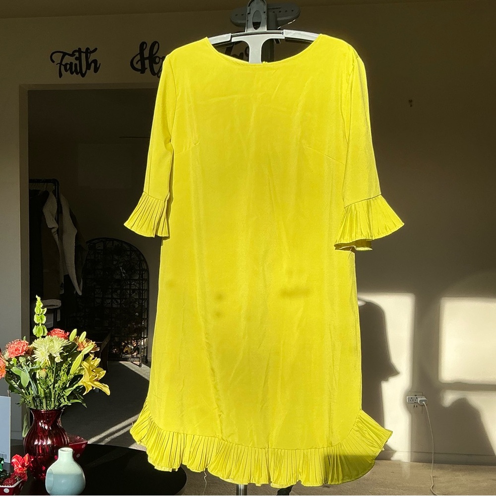 Yellow Ruffled Dress